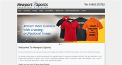 Desktop Screenshot of newportsports.co.uk